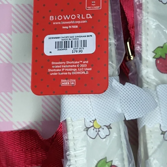 NWT Bioworld Strawberry Shortcake Backpack - Picture 13 of 14